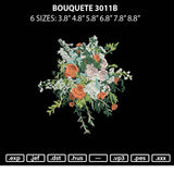Bouquete 3011b Embroidery File 6 sizes