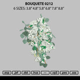 Bouquete 0212 Embroidery File 6 sizes