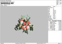 Bouquete V6 Embroidery File 6 sizes