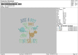 Boy Dino Embroidery File 6 sizes