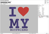 Boyfriend Embroidery File 5 sizes