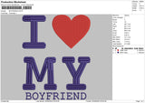Boyfriend Embroidery File 5 sizes