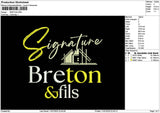 Bretontext Embroidery File 6 sizes