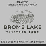 Brometext Embroidery File 6 sizes