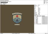 Bromonttext Embroidery File 6 sizes