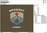 Bromonttext Embroidery File 6 sizes