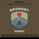 Bromonttext Embroidery File 6 sizes