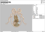 Bunnybow Embroidery File 6 sizes