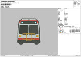 Bus 02 Embroidery File 6 sizes