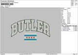 Butlertext Embroidery File 6 sizes