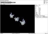 Butterflies 1312b Embroidery File 6 sizes