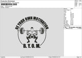 Gymcircle 01 Embroidery File 6 sizes