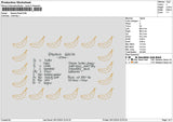 Banana Receipt Embroidery File 6 sizes
