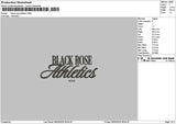 Black Text 0603 Embroidery File 6 sizes