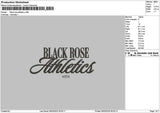 Black Text 0603 Embroidery File 6 sizes