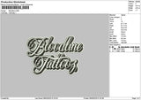 Bloodlinetext Embroidery File 6 sizes