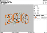 Boohalloween 2307 Embroidery File 6 sizes