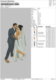 Bride Photo Embroidery File 5 sizes