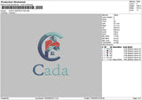 Cadatext Embroidery File 6 sizes