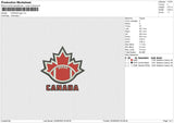 Canada Logo Embroidery File 5 sizes