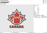 Canada Logo Embroidery File 5 sizes