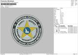 Canyon County Embroidery File 6 sizes