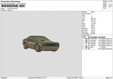 Car 0212 Embroidery File 6 sizes