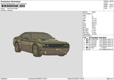 Car 0212 Embroidery File 6 sizes
