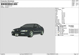 Car 0509 Embroidery File 6 sizes