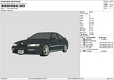 Car 0509 Embroidery File 6 sizes