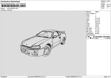 Car 0509b Embroidery File 6 sizes