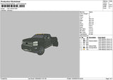 Car 1303 Embroidery File 6 sizes