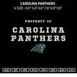 Caroline Panthers Embroidery File 6 sizes