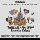 Castle2608 Embroidery File 6 sizes
