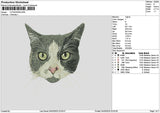 Cat 0403b Embroidery File 6 sizes