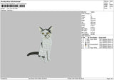 Cat 2411 Embroidery File 6 sizes