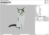 Cat 2411 Embroidery File 6 sizes