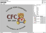 Cfctext Embroidery File 6 sizes