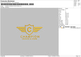 Champion Granite Embroidery File 6 sizes