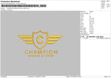 Champion Granite Embroidery File 6 sizes