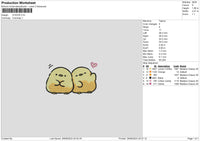 Chicks Embroidery File 6 sizes