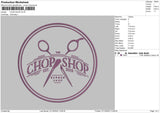 Chop Shop Embroidery File 5 sizes