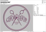 Chop Shop Embroidery File 5 sizes
