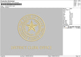 Clerktext Embroidery File 6 sizes