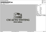 Tintingtext Embroidery File 6 sizes