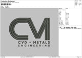 CM Logo Embroidery File 5 sizes