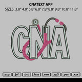 Cnatext App Embroidery File 6 sizes