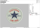 Conversa Embroidery File 5 sizes