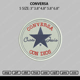 Conversa Embroidery File 5 sizes