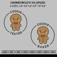 Cookiecirlce V1 v2 Embroidery 2 Files